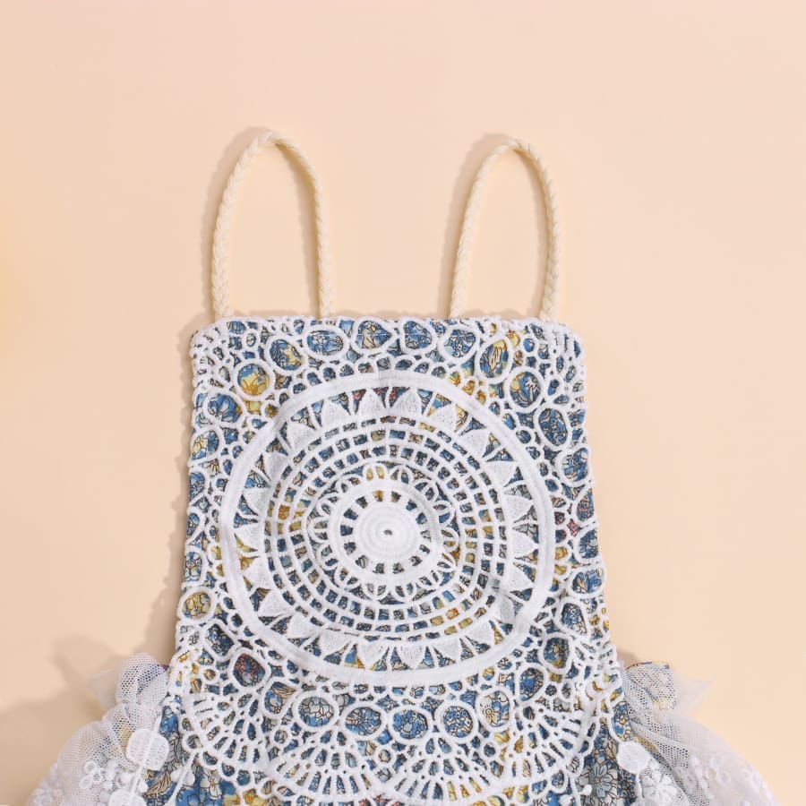 Clemintine Crochet &amp; Floral Romper - Romper romper