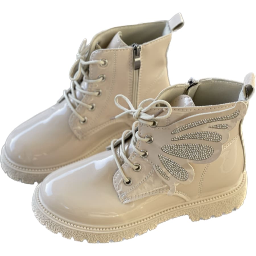 Gabrielle Butterfly Lace Up Boots - Shoes