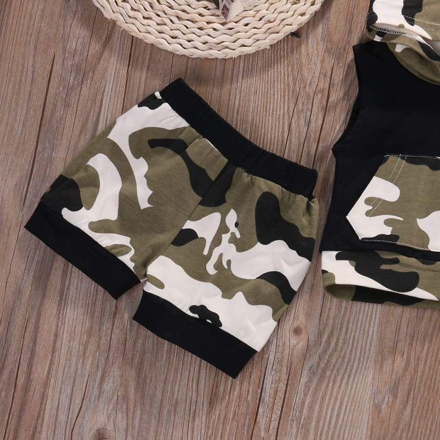 Jake Camo Hooded Short Set - Sets Boys Sets