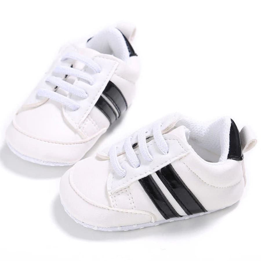 Kai Pre Walker Sneaker - Black Stripe - 0-6 Months - Shoes shoes