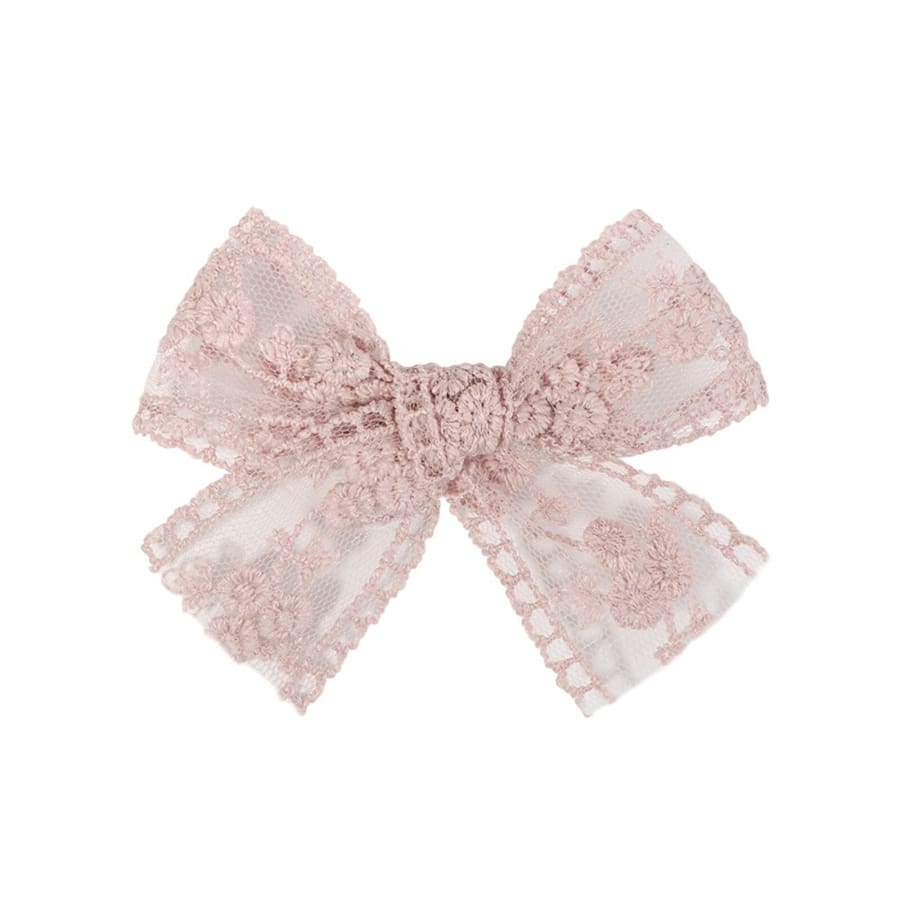 Lucy Lace Hair Clip - Pale Pink