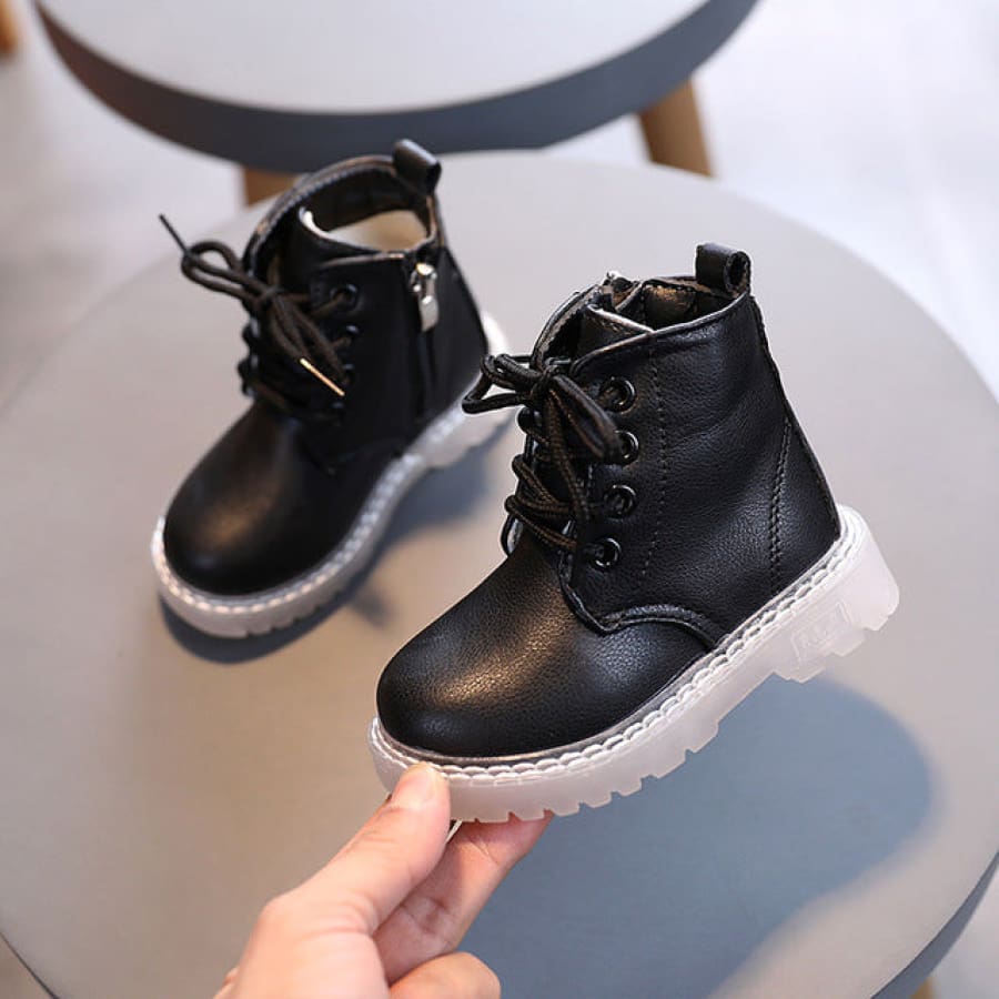 Ollie Lace Up Boots - Night - shoes