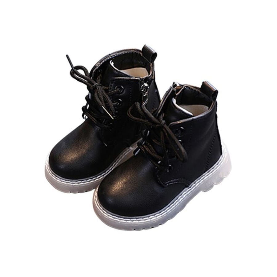 Ollie Lace Up Boots - Night - shoes