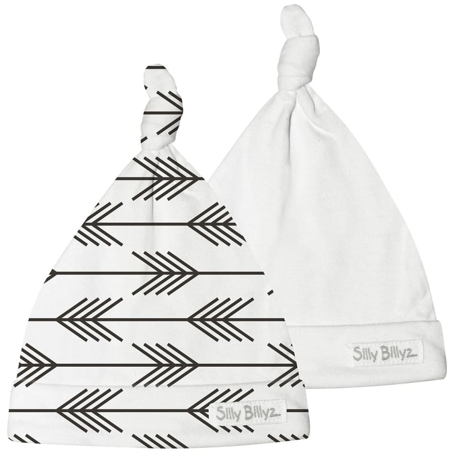 Silly Billyz Jersey Baby Hat 2 Pack - Arrows - Hat baby beanie hat Jersey newborn