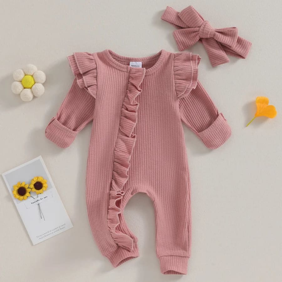 Connie Flutter Zip Jumpsuit - Snow