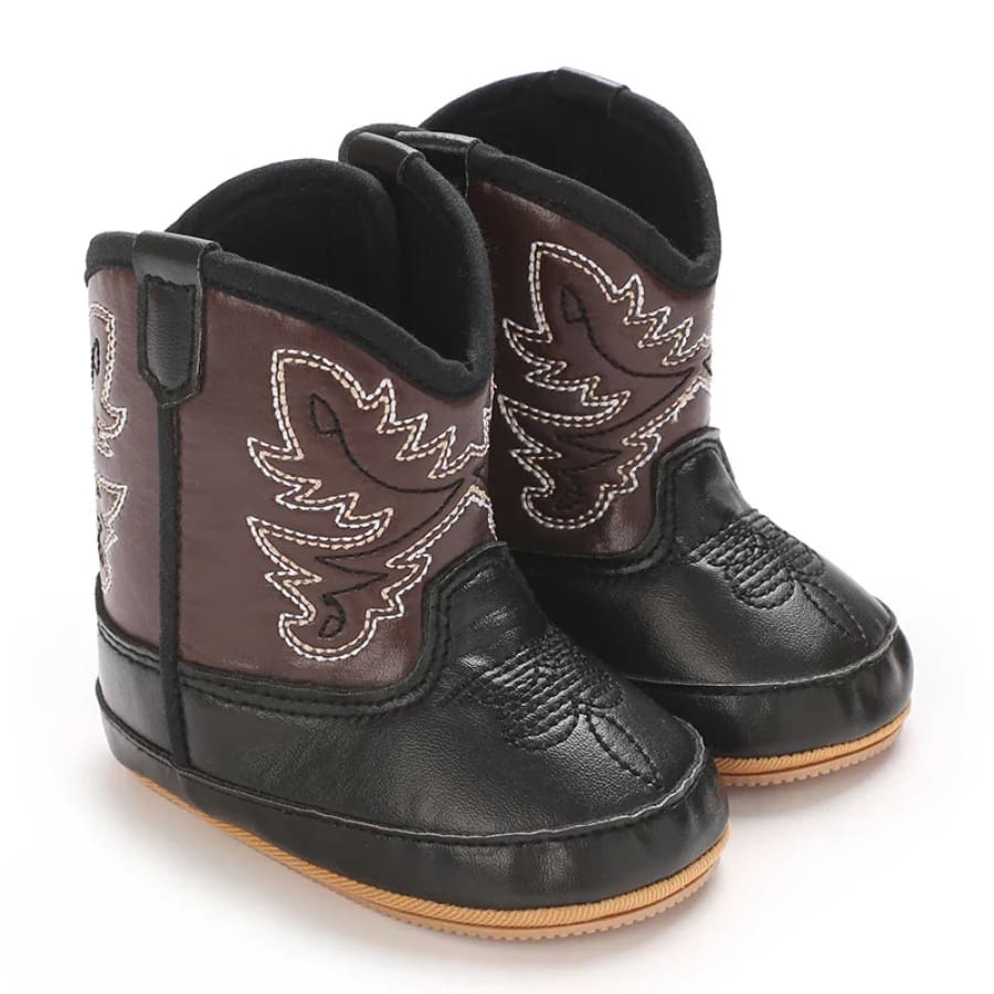 Cowboy Baby Boots - Night - 0-6 months