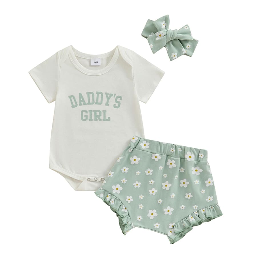 Daddy’s Girl Daisy Bloomer Set - Pink