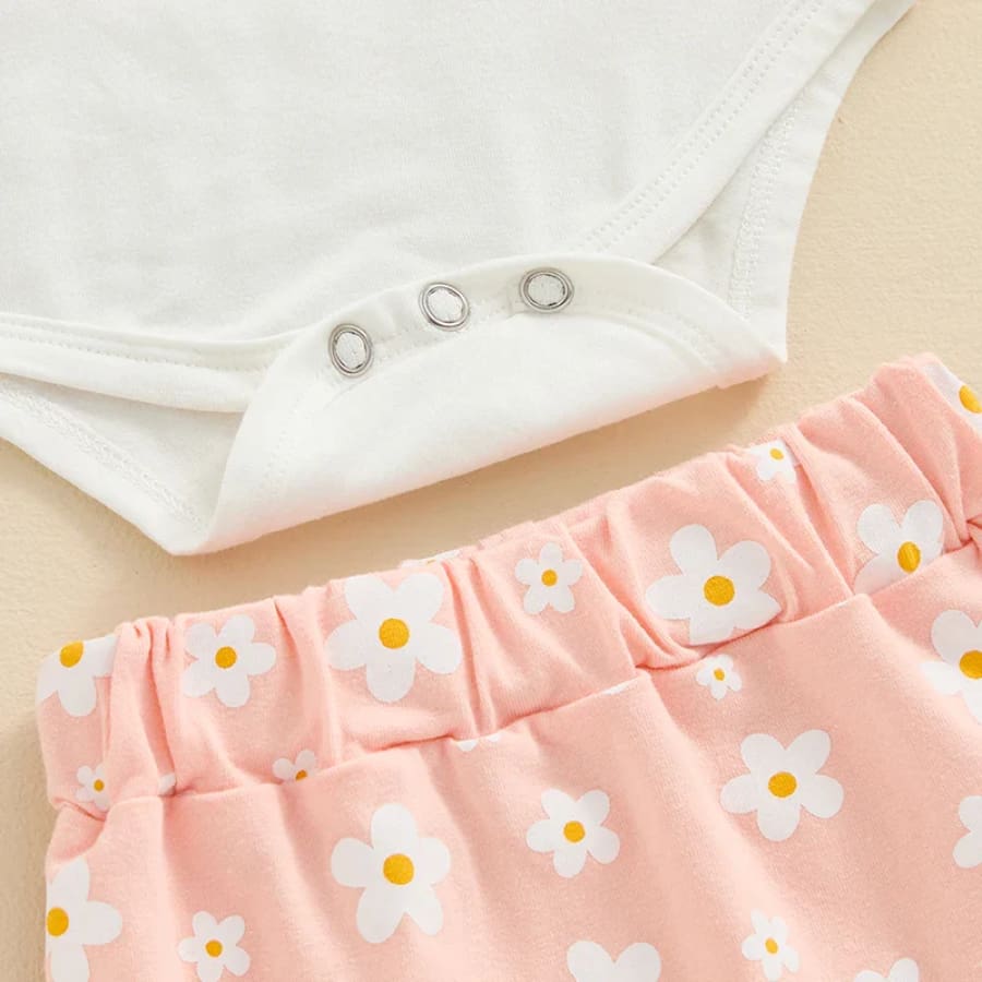 Daddy’s Girl Daisy Bloomer Set - Pink