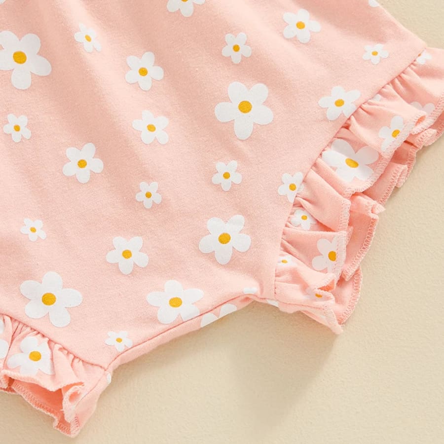 Daddy’s Girl Daisy Bloomer Set - Pink