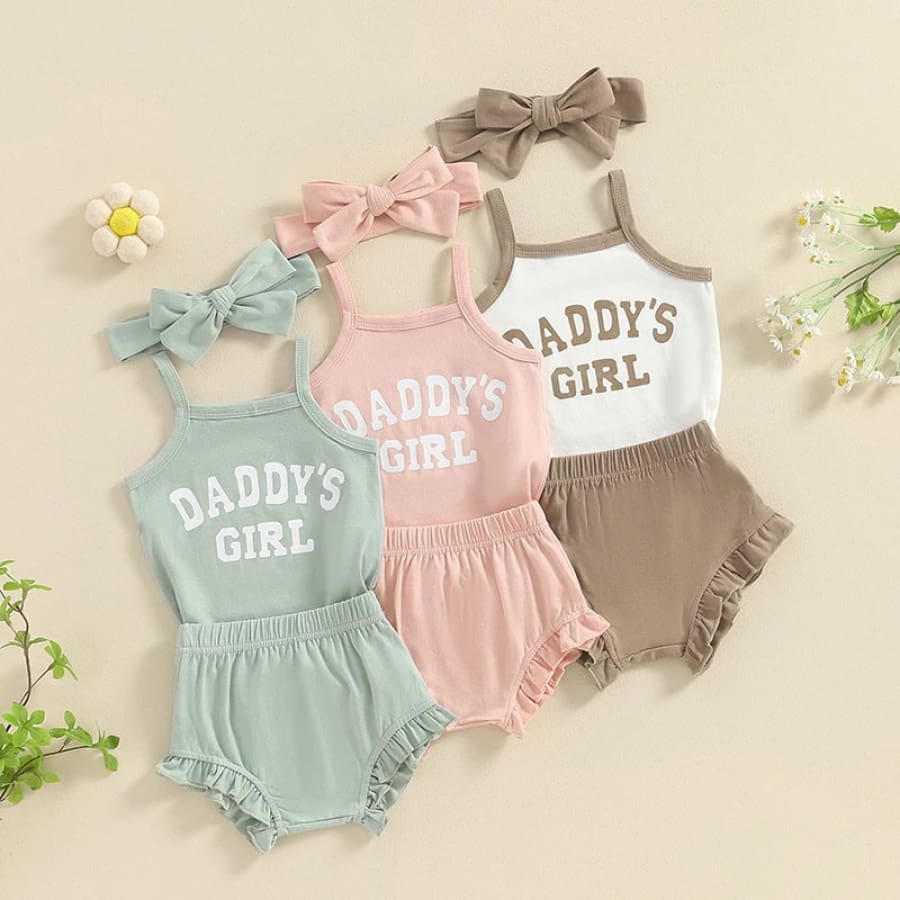 Daddy’s Girl Singlet Bloomer Set - Mint
