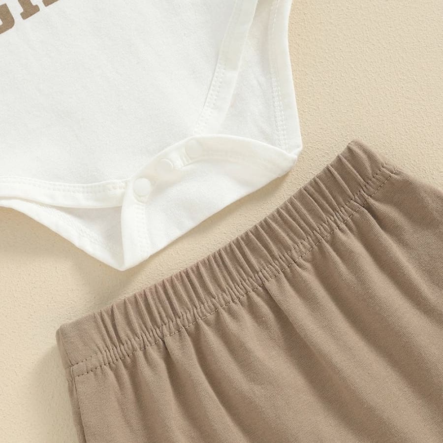 Daddy’s Girl Singlet Bloomer Set - Natural