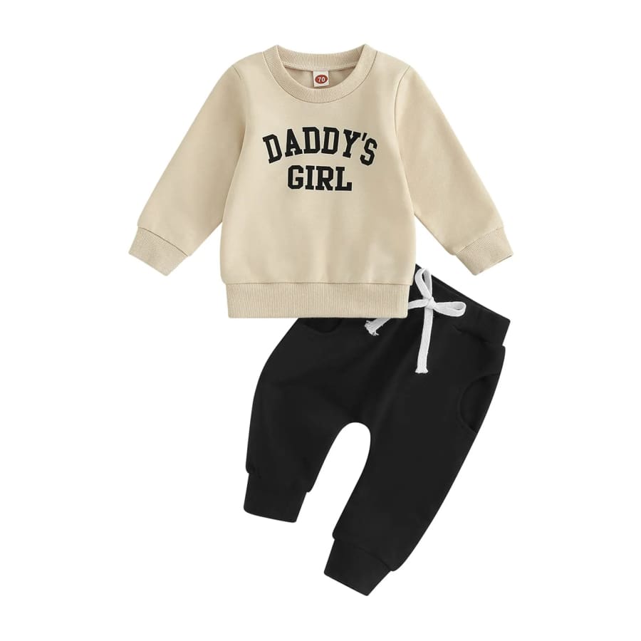 Daddy’s Girl Trackie Set - Neutral - 0-6 Months