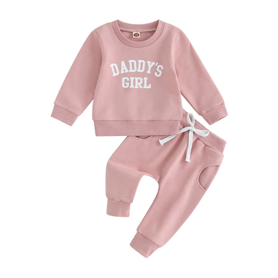 Daddy’s Girl Trackie Set - Pink - 0-6 Months