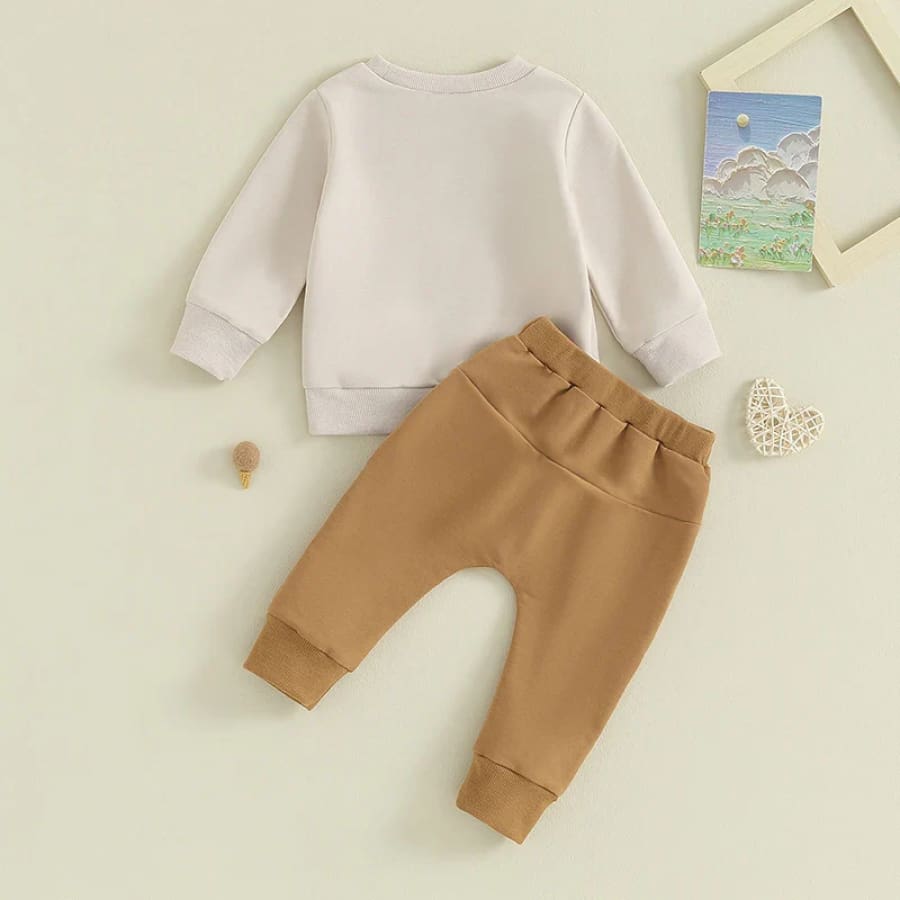Daddy’s Little Buddy Trackie Set Brown