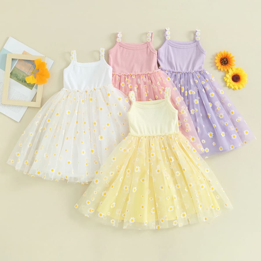 Daisies for Days Dress - Blush - 6-9 Months