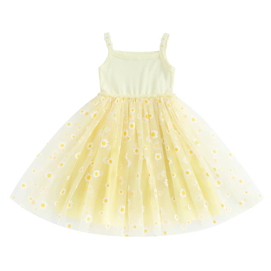 Daisies for Days Dress - Lemon - 6-9 Months