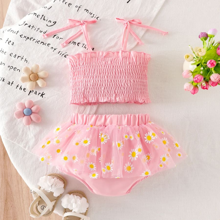Daisy One Birthday Tutu Set - 6-12 Months