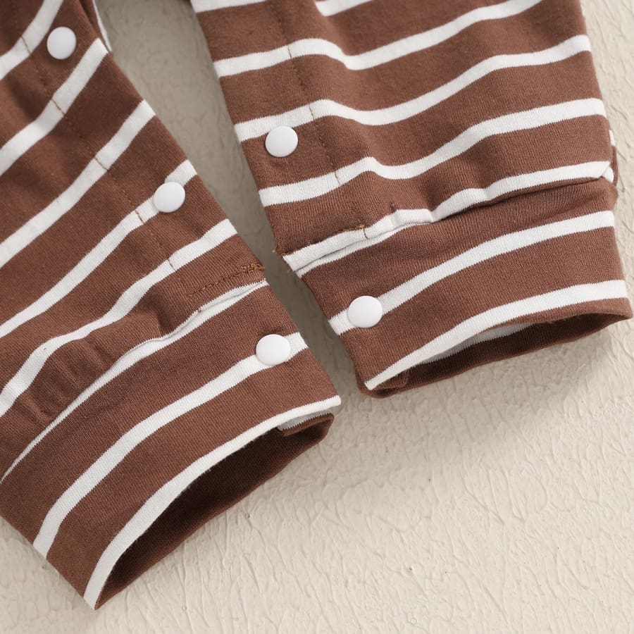 Dawson Stripe Jumpsuit - Chocolate