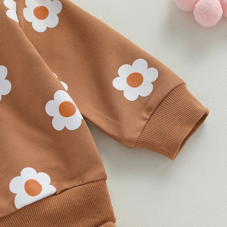Debbie Daisy Trackie Set - Chocolate - 0-6 Months