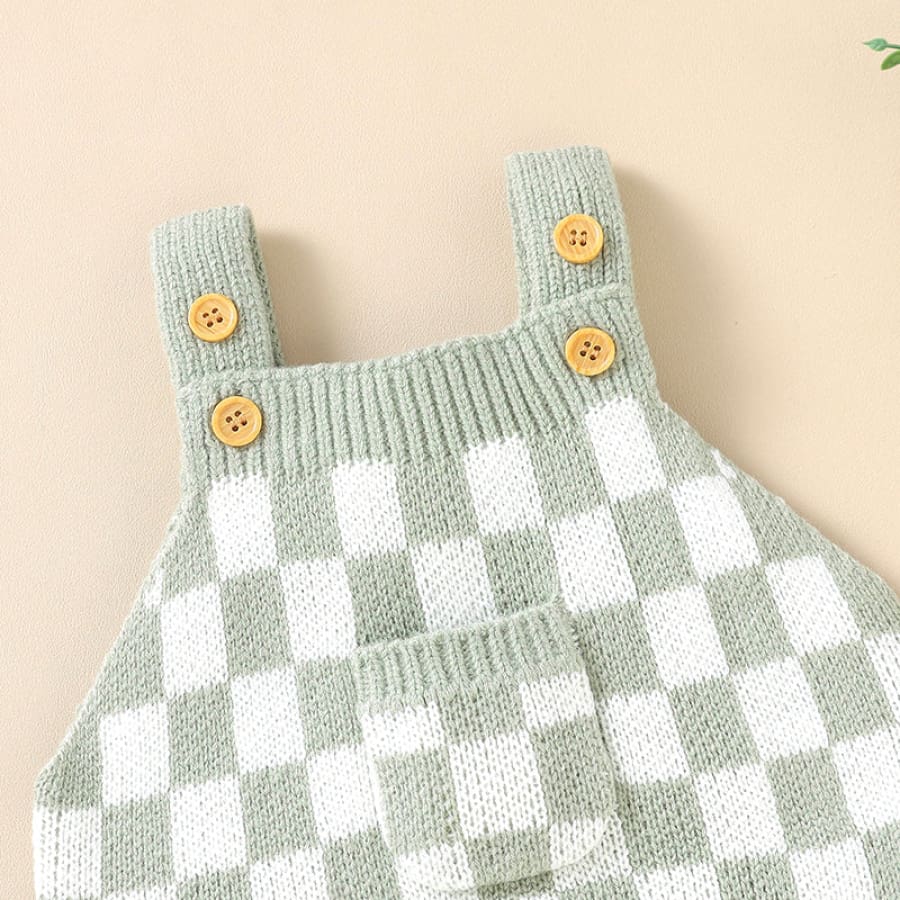 Declan Checkers Jumpsuit - Sage