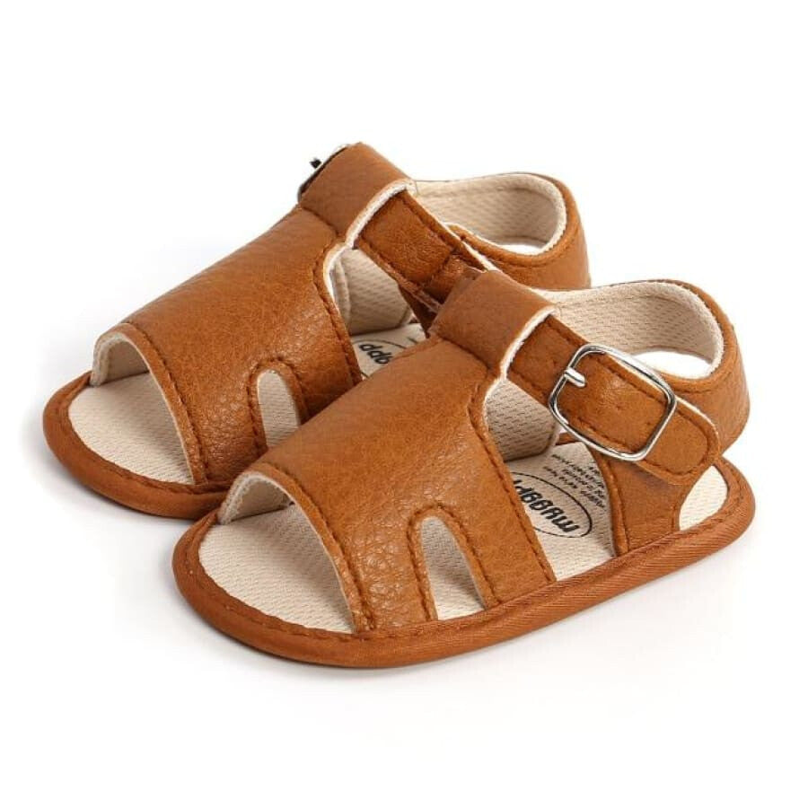 Declan Soft Sole Pre-Walker Sandal - Brown / 6-12 Months - Shoes shoes