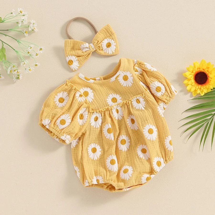 Diana Daisy Romper - Sunflower