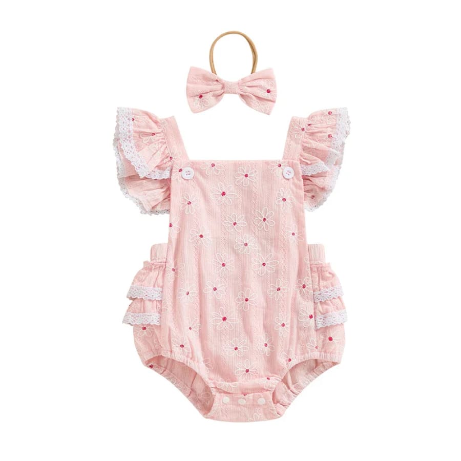 Dimity Dinky Daisy Romper - Purple