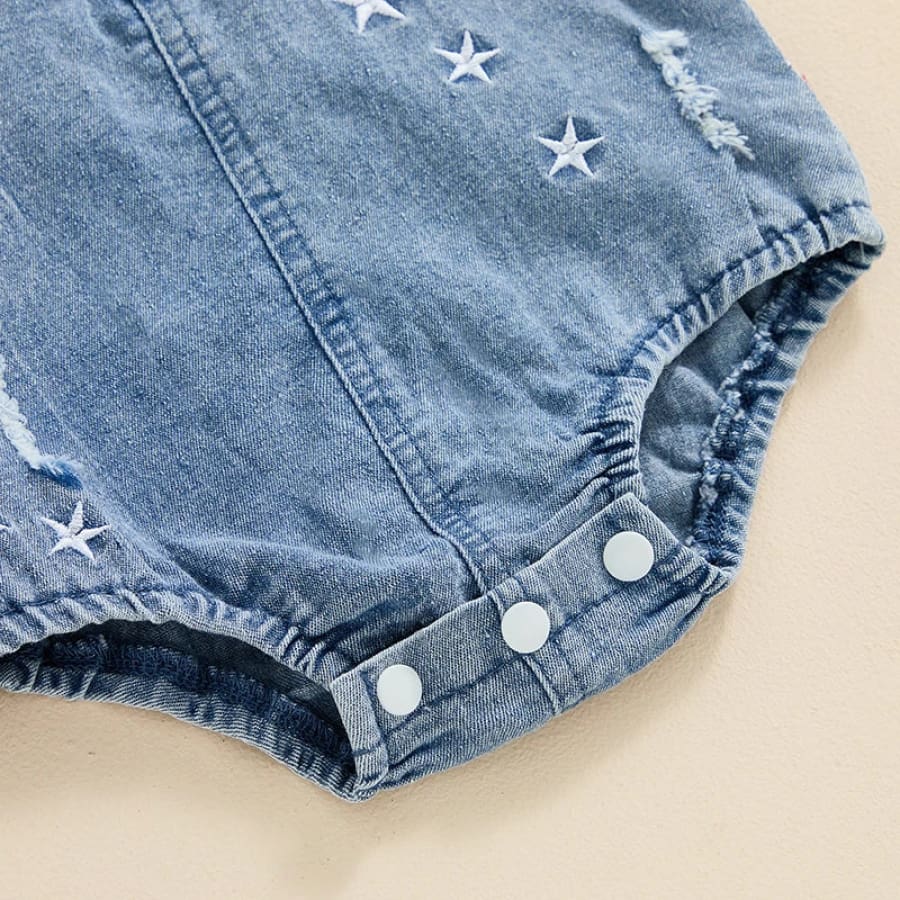 Drew Star Denim Romper