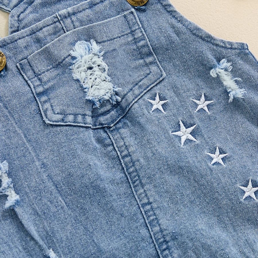 Drew Star Denim Romper