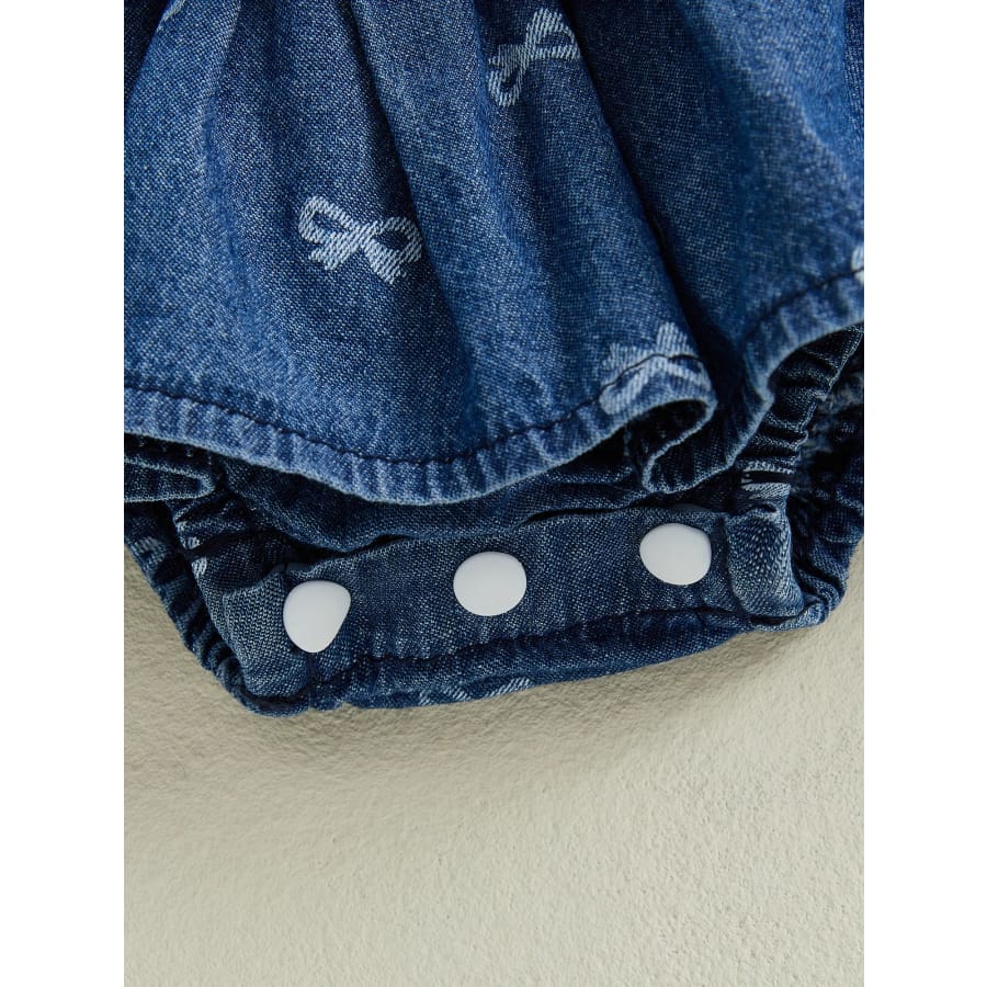Elissa Denim Bow Romper