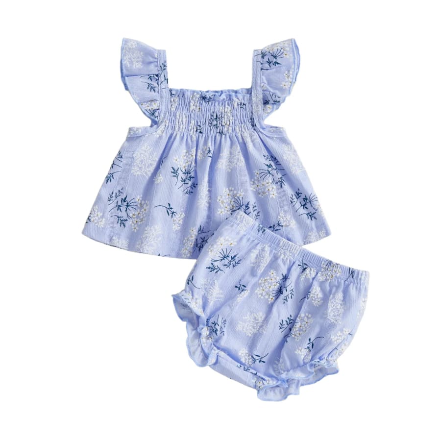 Emerysn Floral Bloomer Set - Pink