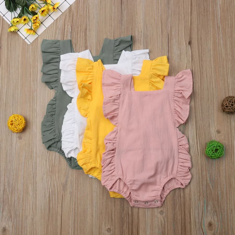 Erica Ruched Romper - Sage