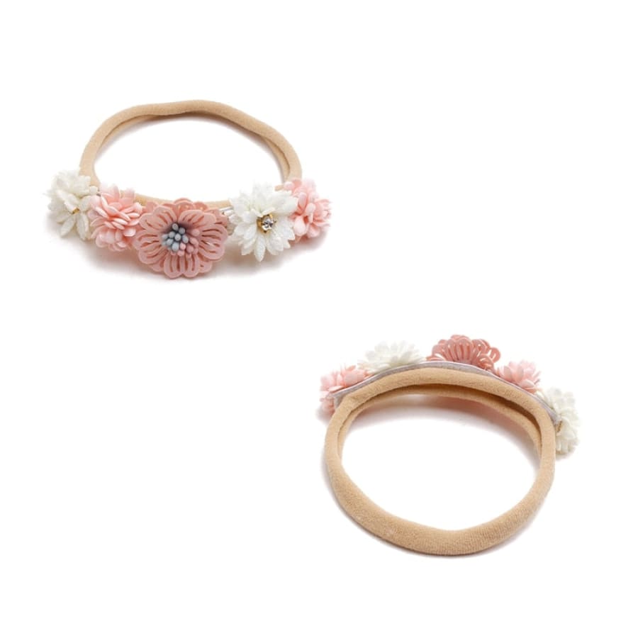 Evie Floral Headband - Peachy Petals