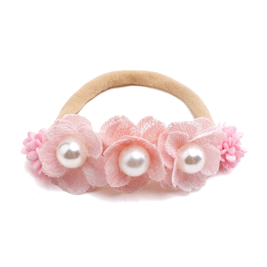 Evie Floral Headband - Peachy Petals