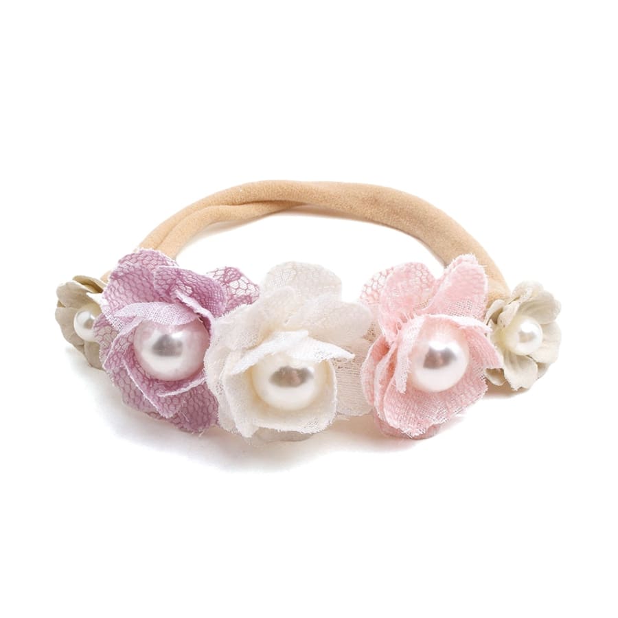 Evie Floral Headband - Petal