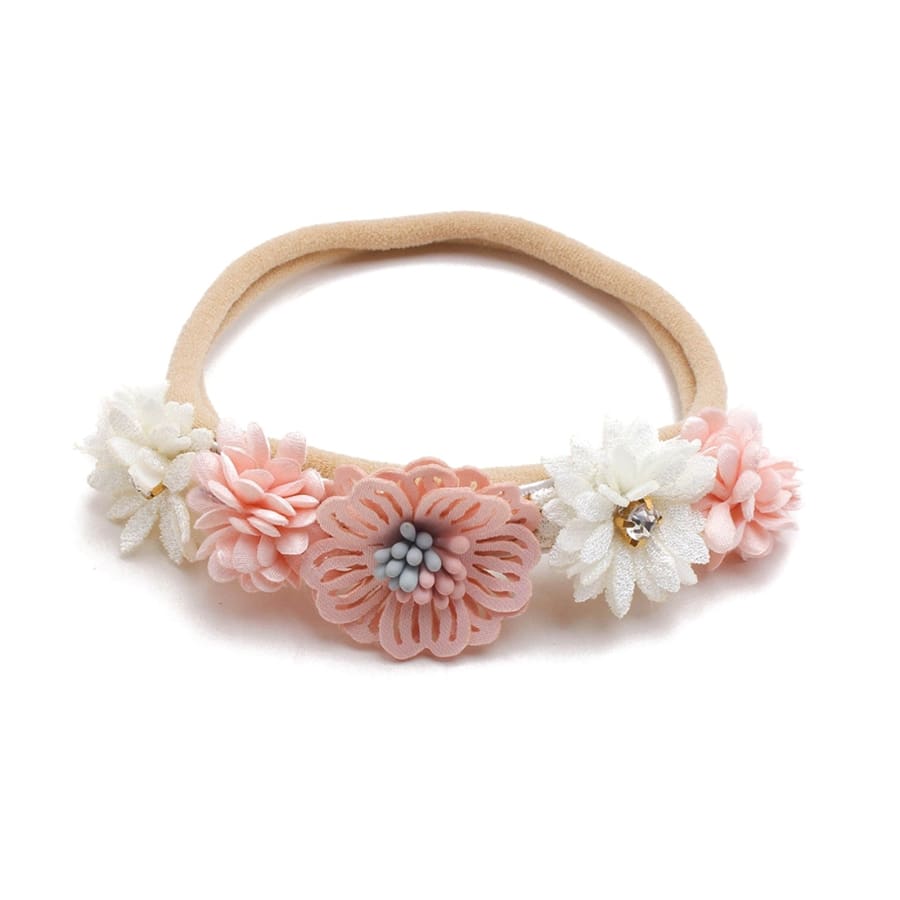 Evie Floral Headband - Pink Bloom