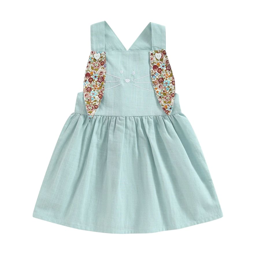 Flopsy Ear Dress - Seafoam - 6-12 Months