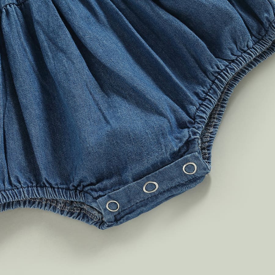 Flora Denim Bubble Romper
