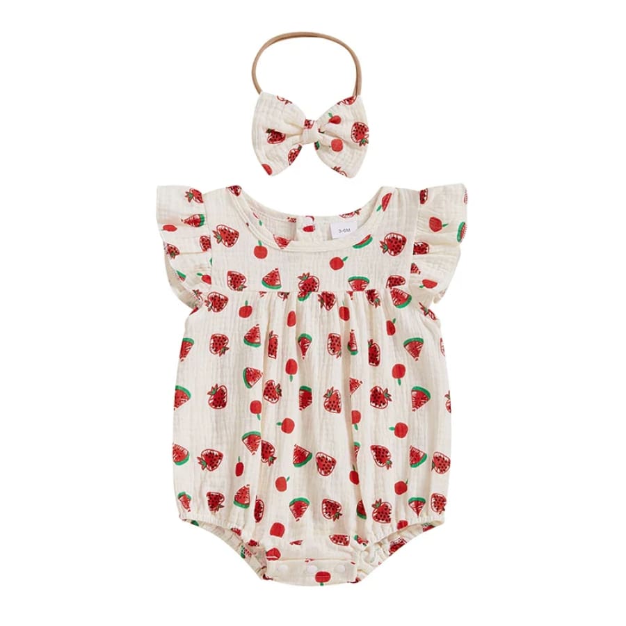 Florrie Fruit Salad Bubble Romper - 0-3 Months