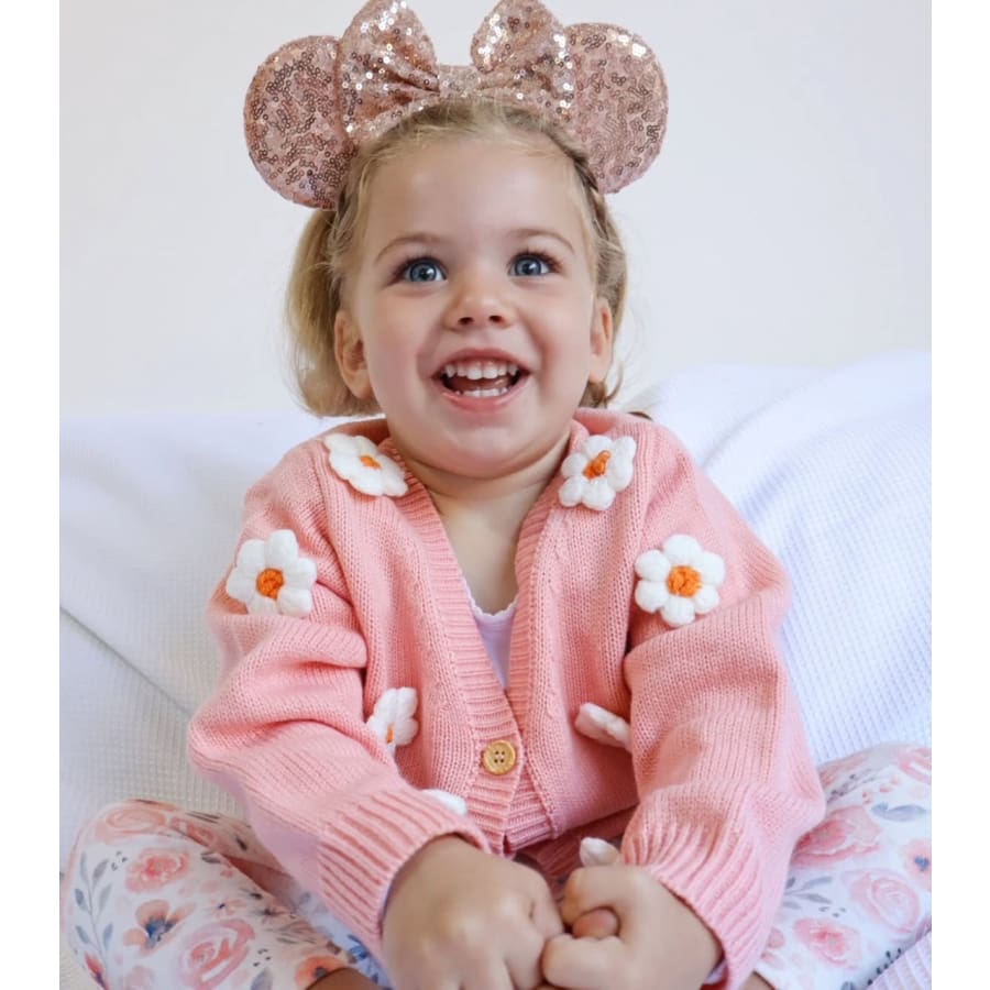 Flower Power Cardigan - Purple