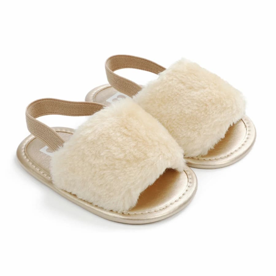 Fraser Fluffy Slides - Black