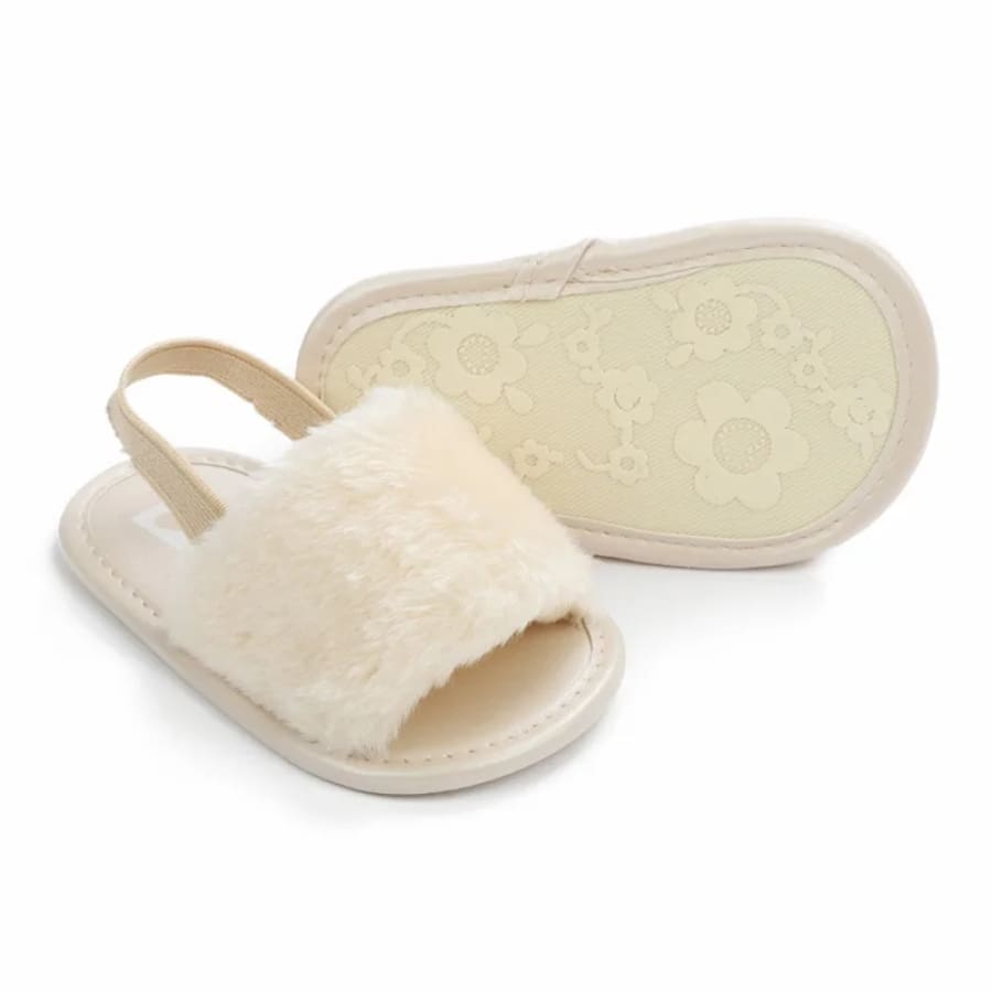 Fraser Fluffy Slides - Black