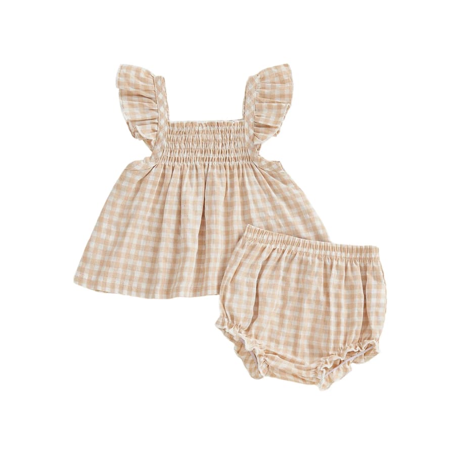 Gigi Gingham Bloomer Set - 0-3 Months