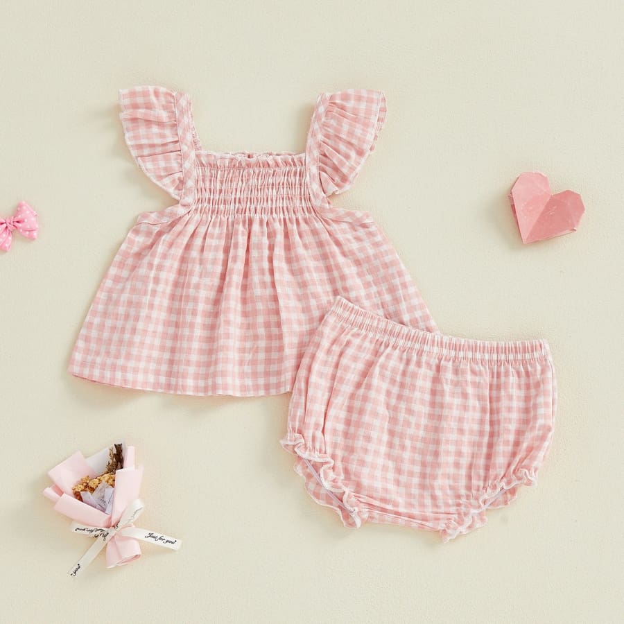 Gigi Gingham Bloomer Set