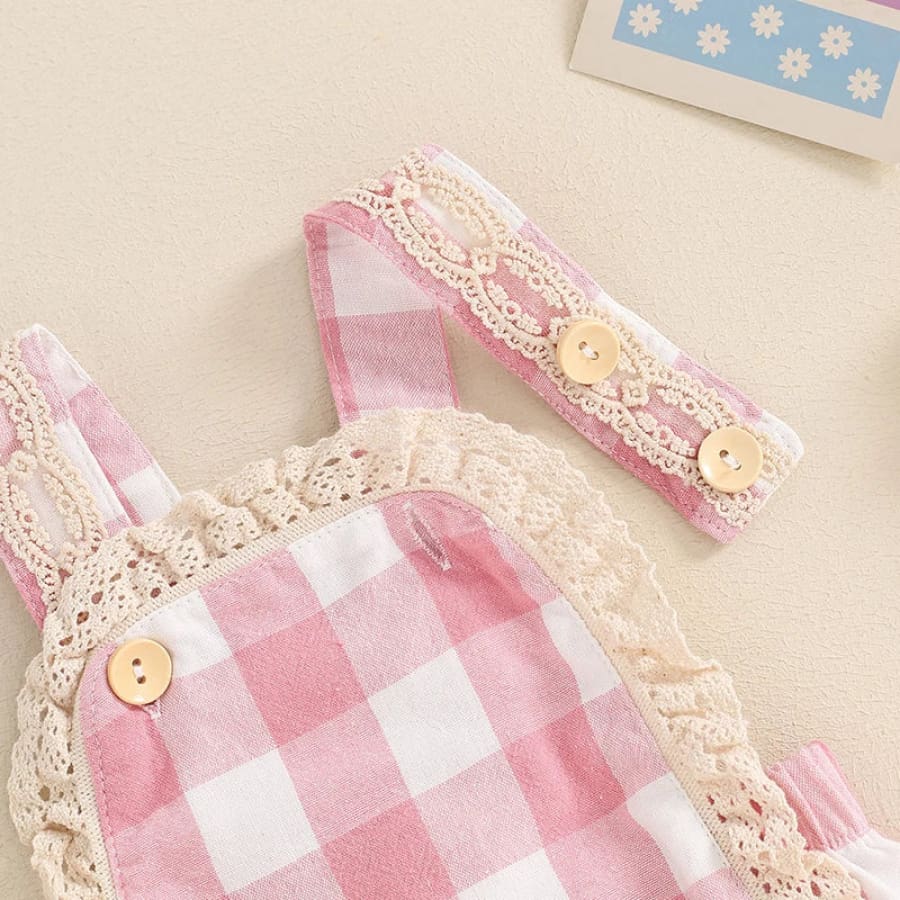 Gillian Check Romper