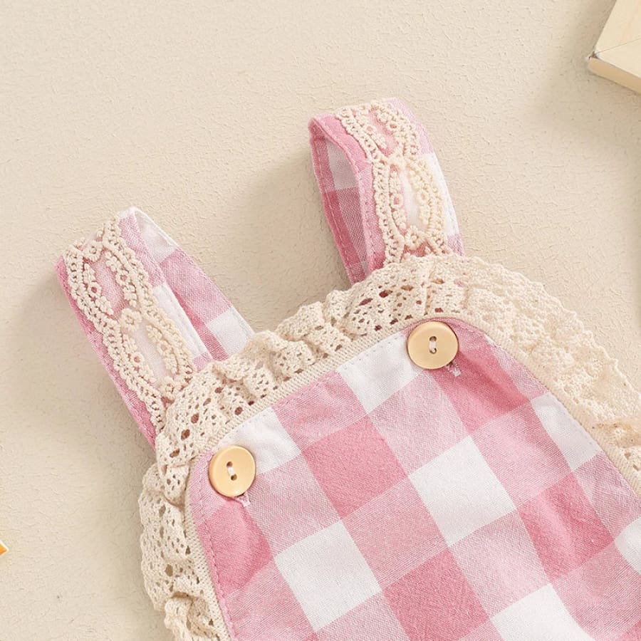 Gillian Check Romper
