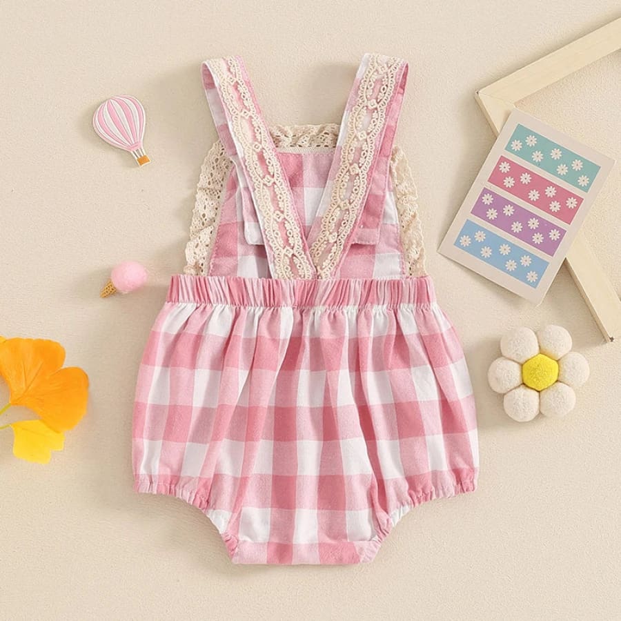 Gillian Check Romper
