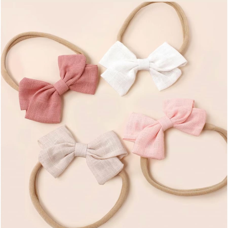 Gina Bow Headbands - 4 Pack