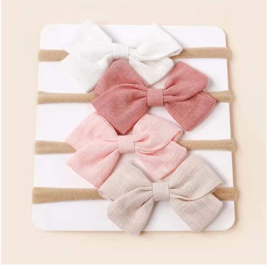 Gina Bow Headbands - 4 Pack