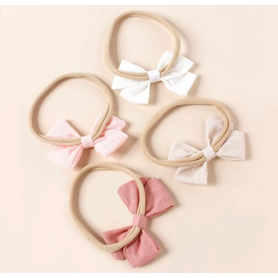 Gina Bow Headbands - 4 Pack